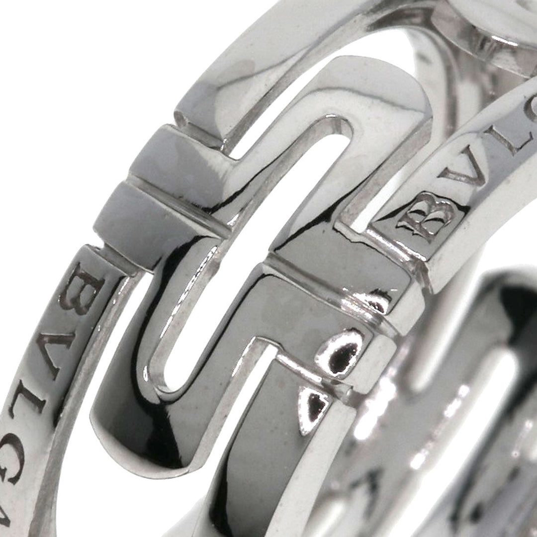 BVLGARI Ring K18WG Silver Parentesi Openwork #48