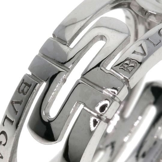 BVLGARI Ring K18WG Silver Parentesi Openwork #48