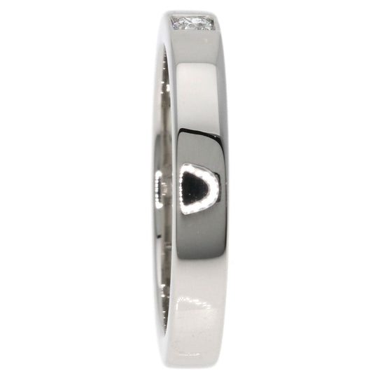 BVLGARI Ring PT950 Silver Corona 1P Diamond Women Used Authentic