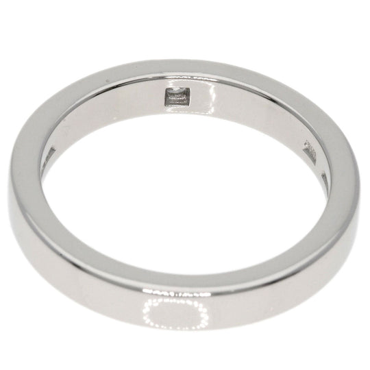 BVLGARI Ring PT950 Silver Corona 1P Diamond Women Used Authentic