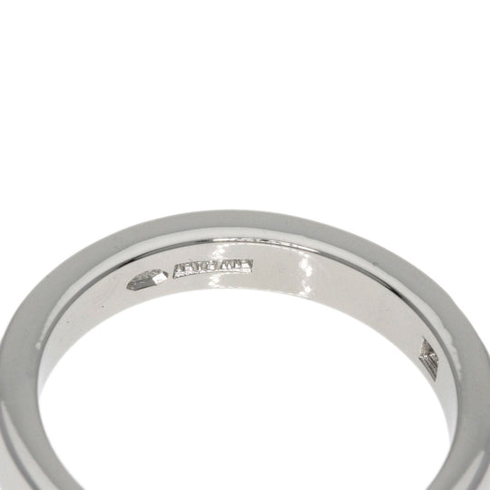BVLGARI Ring PT950 Silver Corona 1P Diamond Women Used Authentic