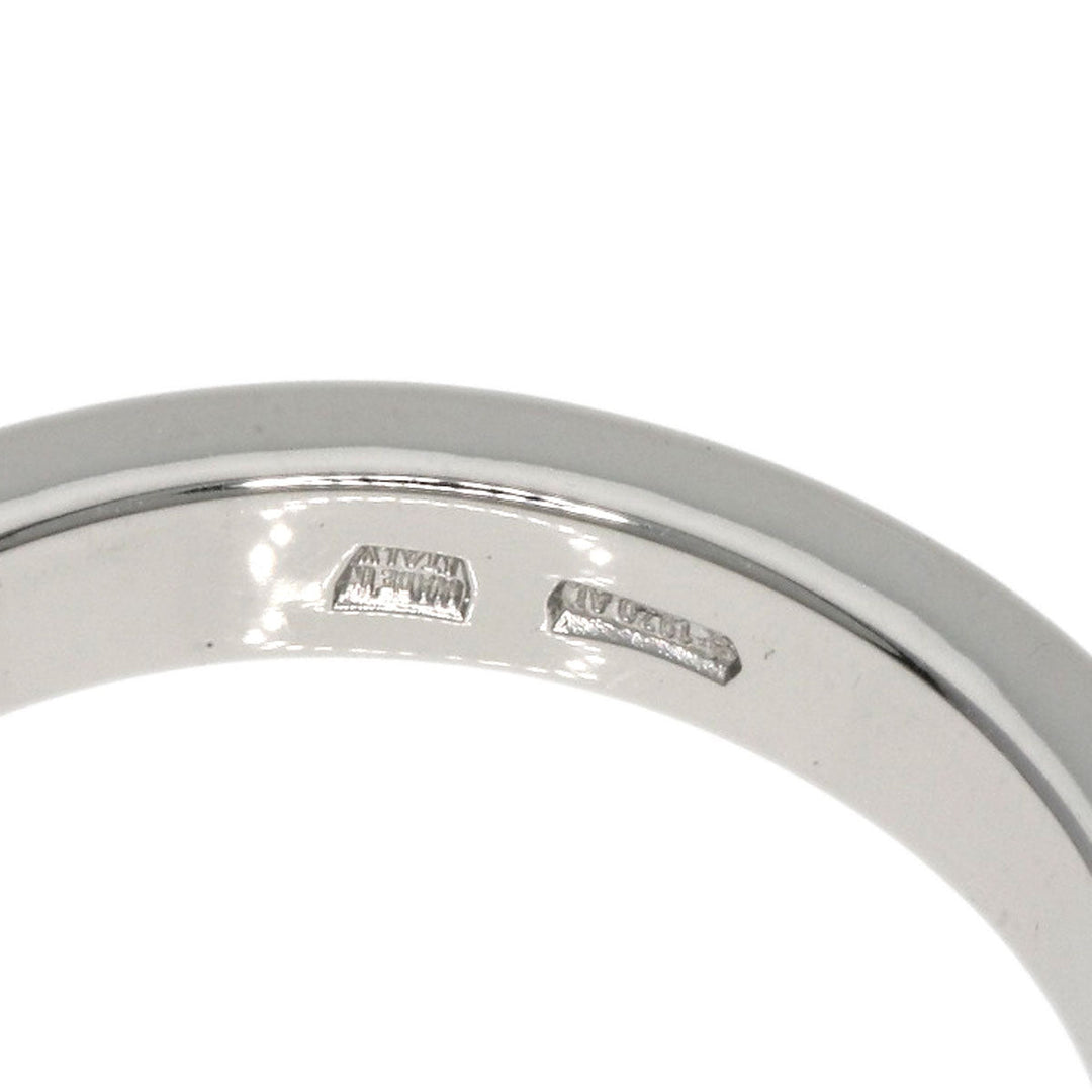 BVLGARI Ring PT950 Silver Corona 1P Diamond Women Used Authentic