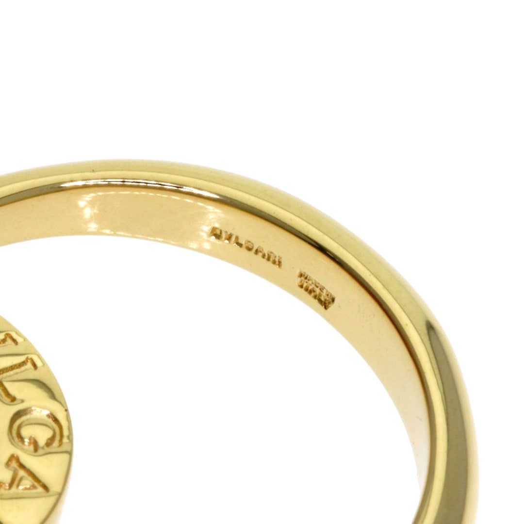 BVLGARI Ring 18K Yellow Gold gold BVLGARI BVLGARI Flip Onyx Coral Women Used Authentic