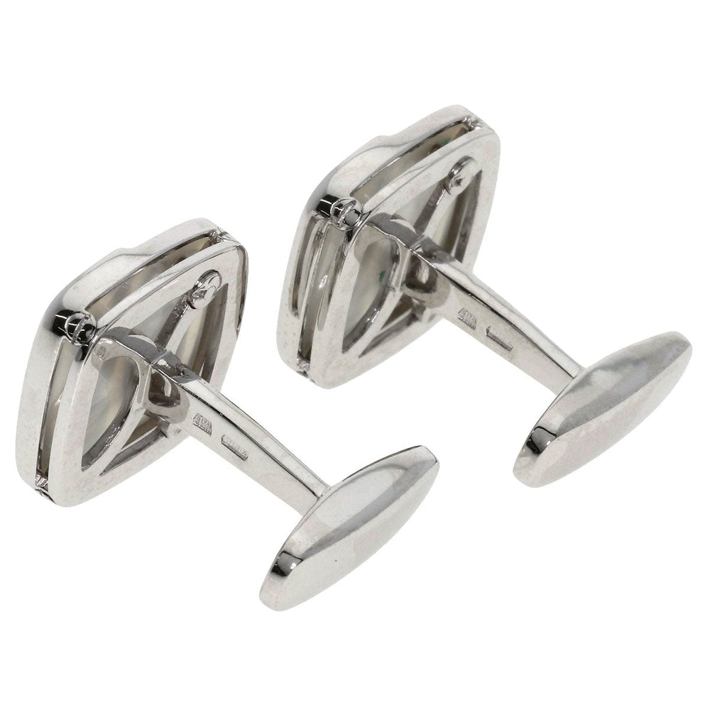 BVLGARI cuffs K18WG Silver shell