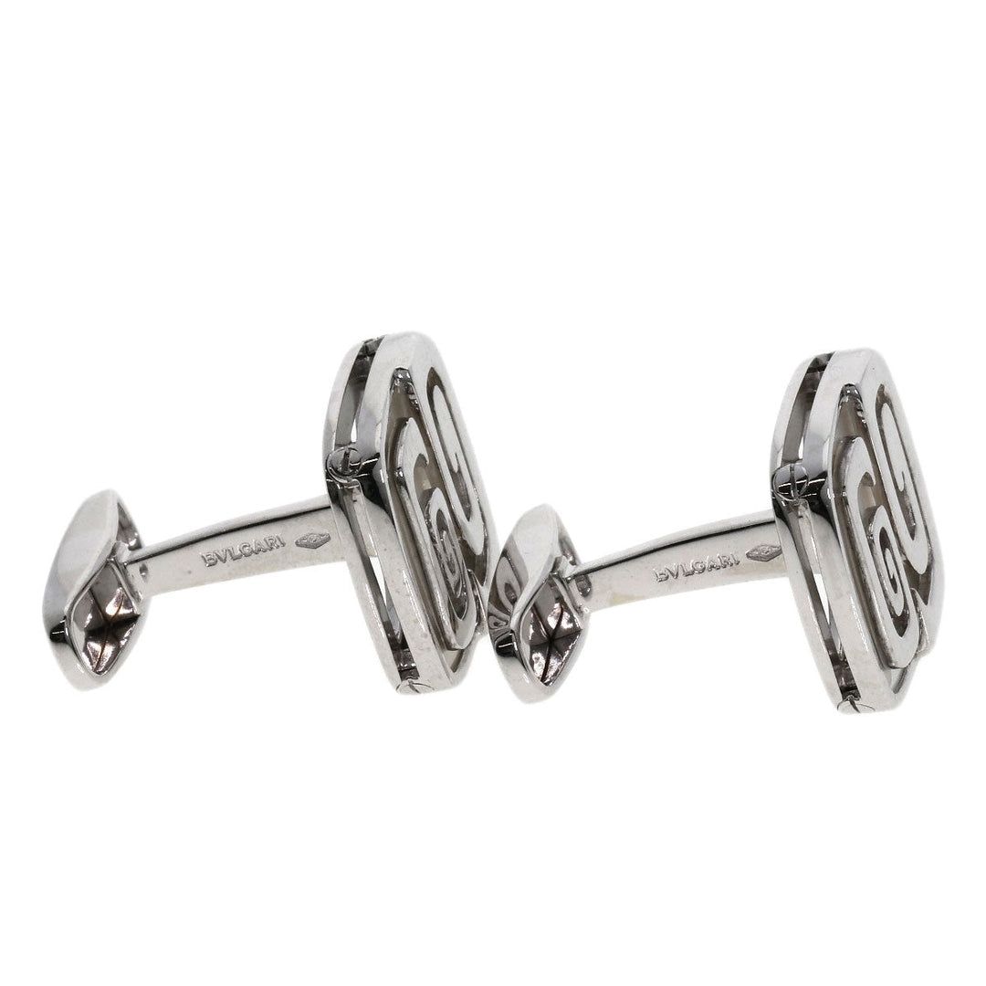 BVLGARI cuffs K18WG Silver shell