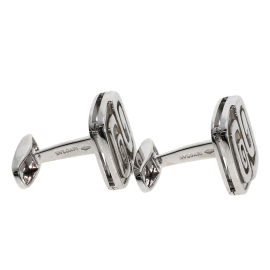 BVLGARI cuffs K18WG Silver shell