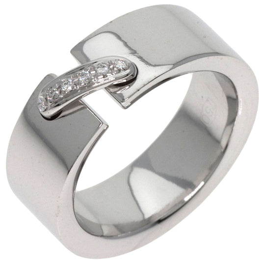 Chaumet Ring K18WG Silver Lian de Chaumet Diamond Women Used Authentic
