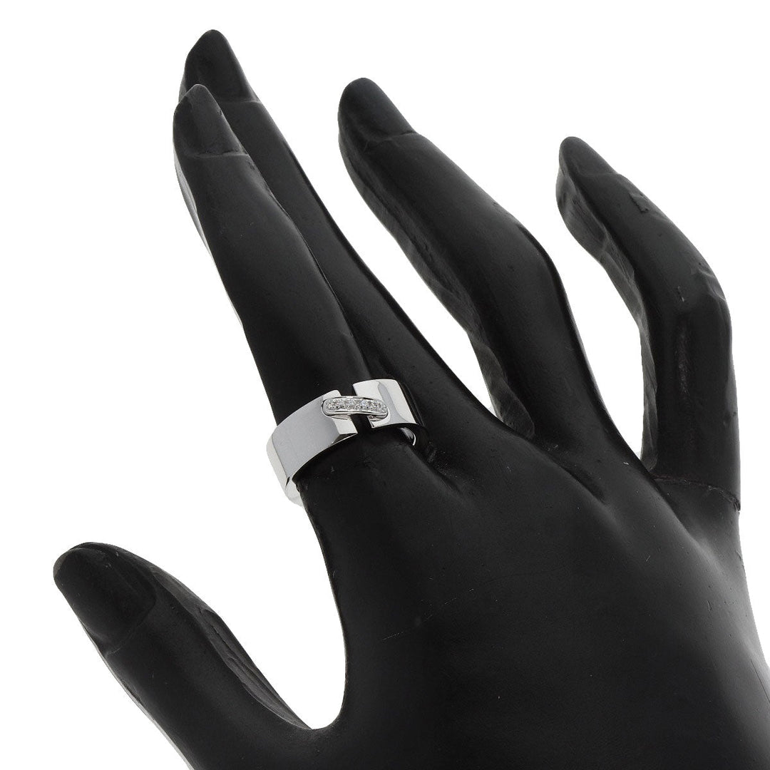 Chaumet Ring K18WG Silver Lian de Chaumet Diamond Women Used Authentic