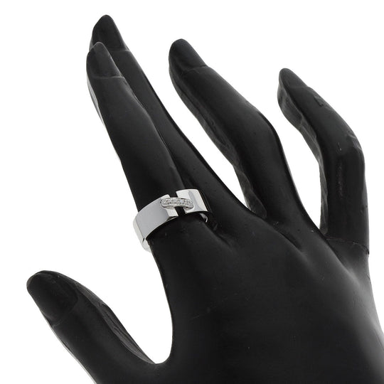 Chaumet Ring K18WG Silver Lian de Chaumet Diamond Women Used Authentic