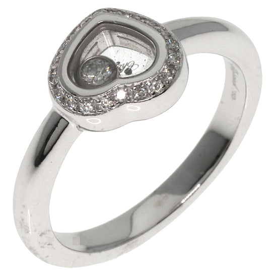Chopard Ring K18WG Silver Happy diamond heart motif