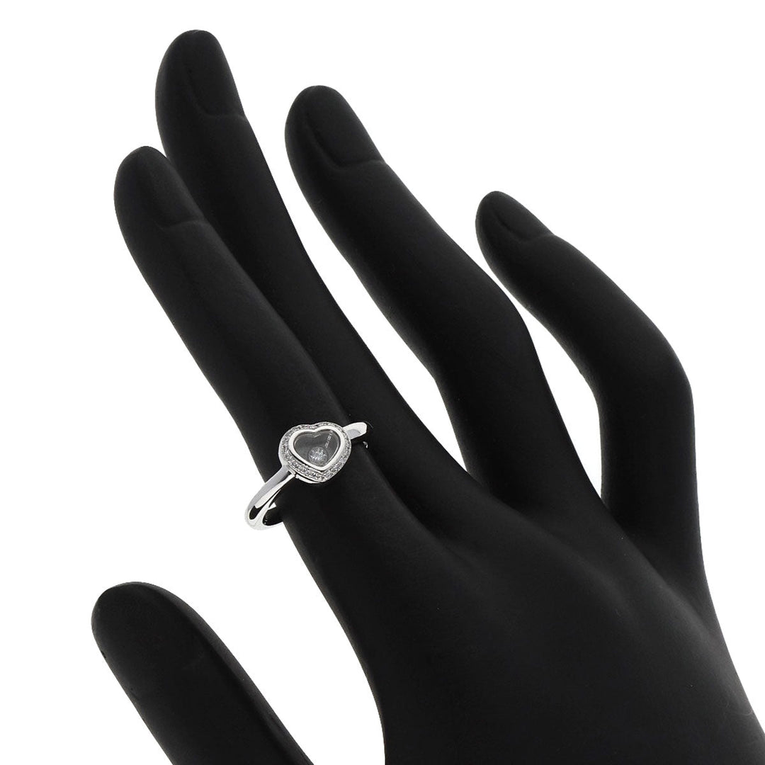 Chopard Ring K18WG Silver Happy diamond heart motif