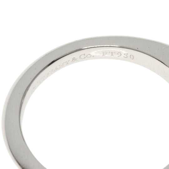 TIFFANY&Co. Ring PT950 Silver Solitaire diamond Women Used Authentic