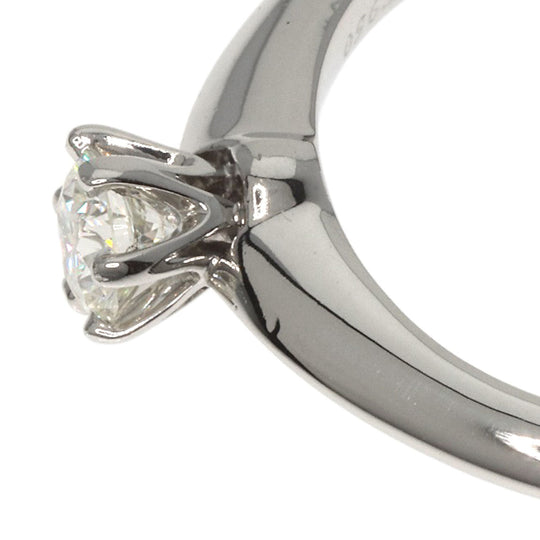 TIFFANY&Co. Ring PT950 Silver Solitaire diamond Women Used Authentic