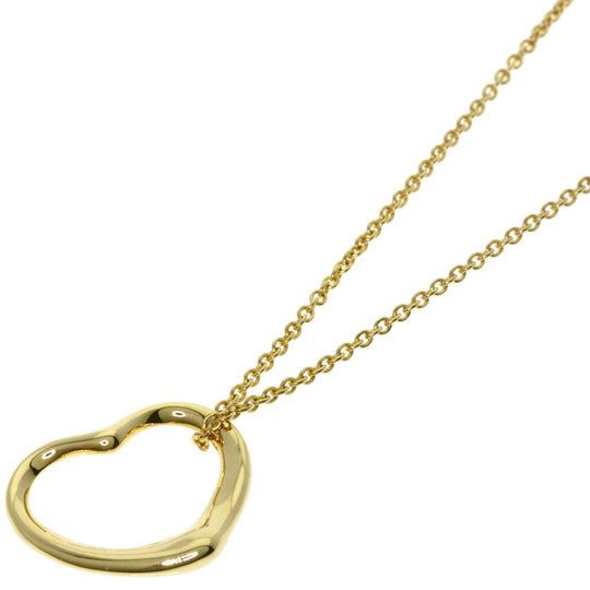 TIFFANY&Co. Necklace 18K Yellow Gold gold Open heart Women Used Authentic