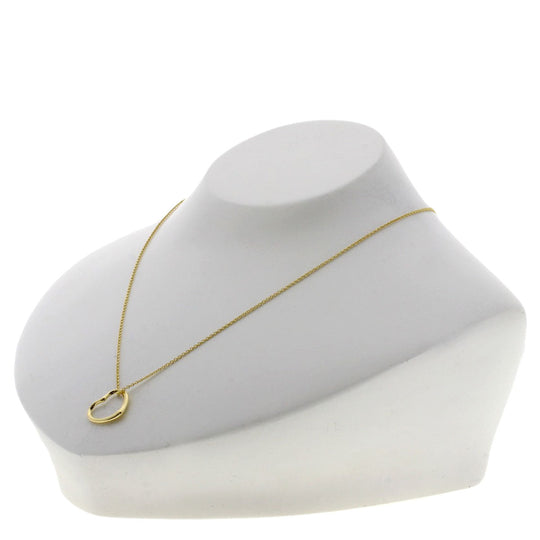 TIFFANY&Co. Necklace 18K Yellow Gold gold Open heart Women Used Authentic