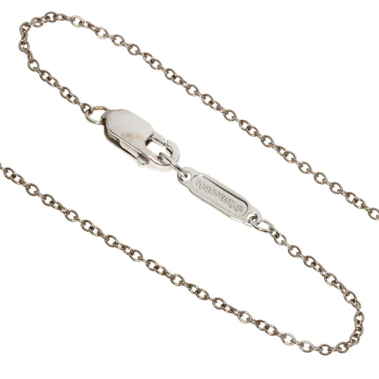 TIFFANY&Co. Necklace K18WG , K18YG Silver Heart Drop Charm Women Used Authentic