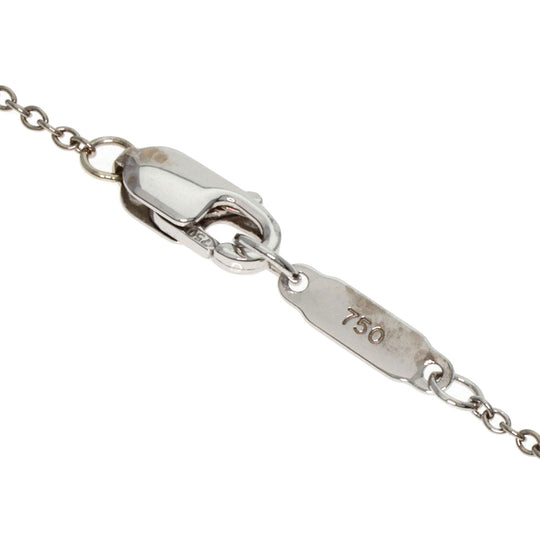 TIFFANY&Co. Necklace K18WG , K18YG Silver Heart Drop Charm Women Used Authentic