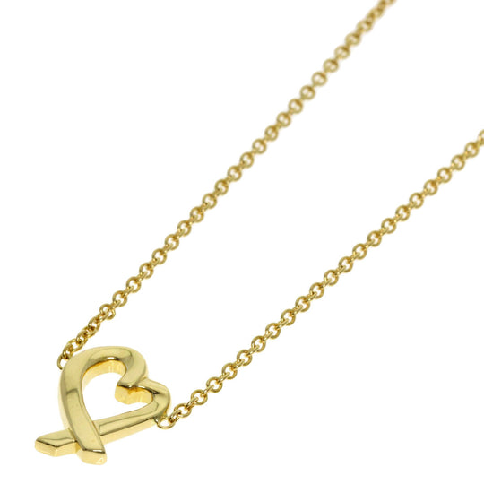 TIFFANY&Co. Necklace 18K Yellow Gold gold Loving Heart Mini Women Used Authentic