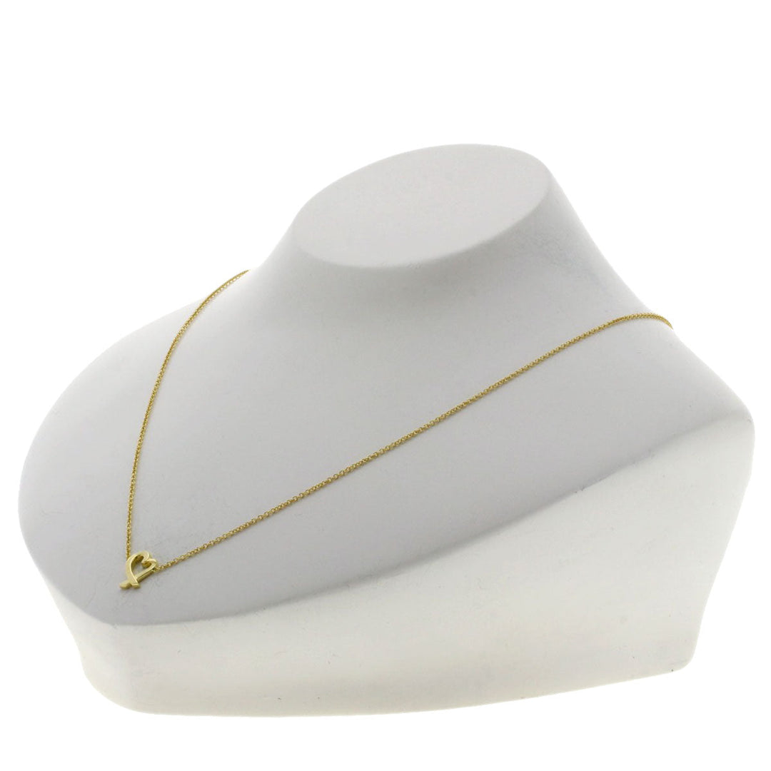 TIFFANY&Co. Necklace 18K Yellow Gold gold Loving Heart Mini Women Used Authentic