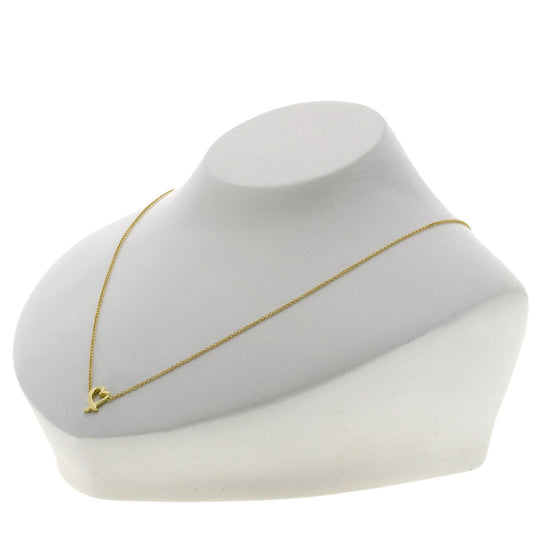 TIFFANY&Co. Necklace 18K Yellow Gold gold Loving Heart Mini Women Used Authentic