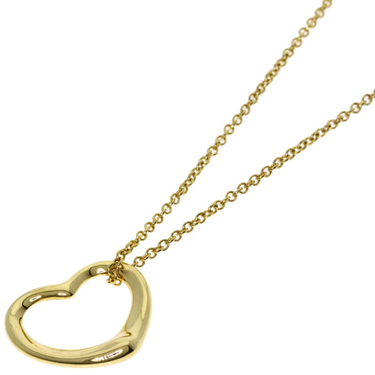TIFFANY&Co. Necklace 18K Yellow Gold gold Open heart Women Used Authentic