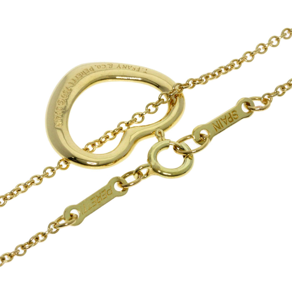 TIFFANY&Co. Necklace 18K Yellow Gold gold Open heart Women Used Authentic
