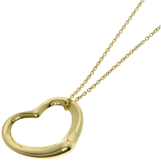 TIFFANY&Co. Necklace 18K Yellow Gold gold Open heart Women Used Authentic