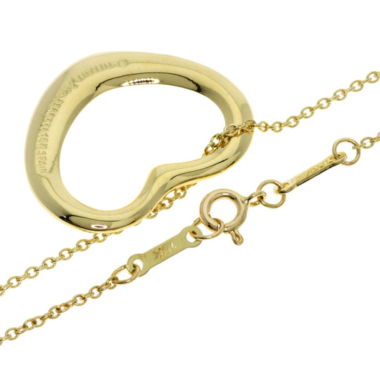 TIFFANY&Co. Necklace 18K Yellow Gold gold Open heart Women Used Authentic