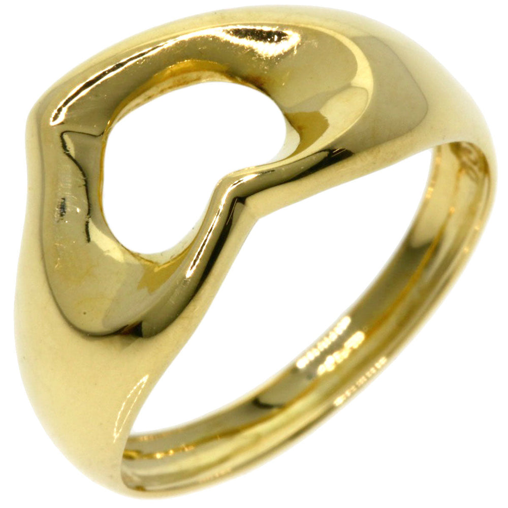 TIFFANY&Co. Ring 18K Yellow Gold gold Open heart Women Used Authentic