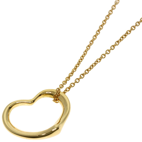 TIFFANY&Co. Necklace 18K Yellow Gold gold Open heart Women Used Authentic