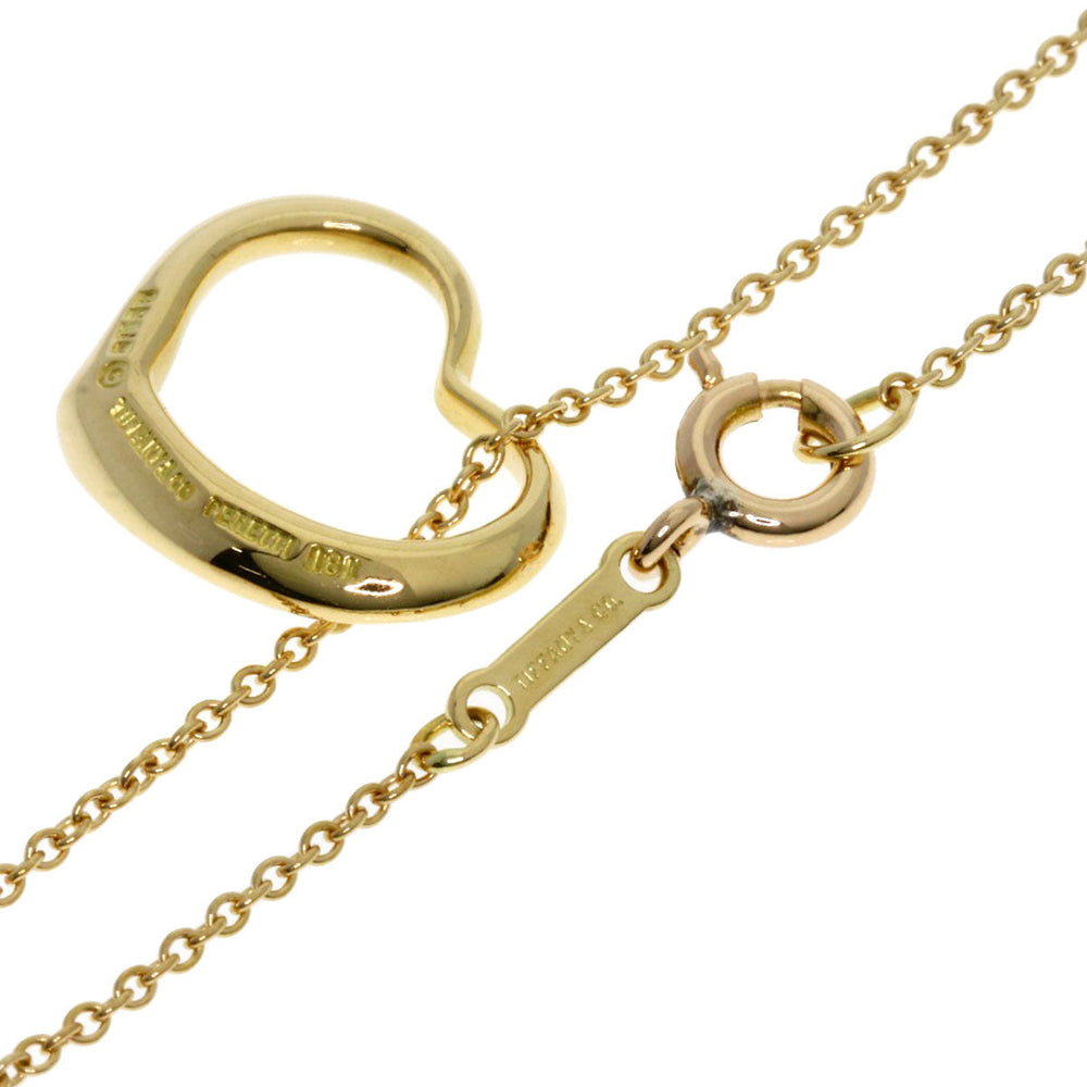 TIFFANY&Co. Necklace 18K Yellow Gold gold Open heart Women Used Authentic