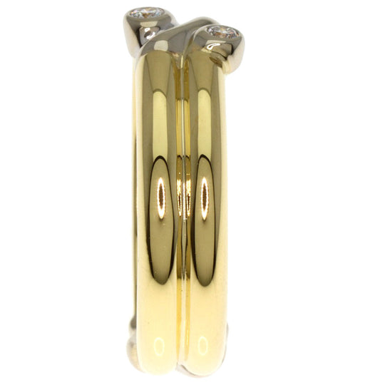TIFFANY&Co. Ring 18K Yellow Gold gold Signature 2P Diamond