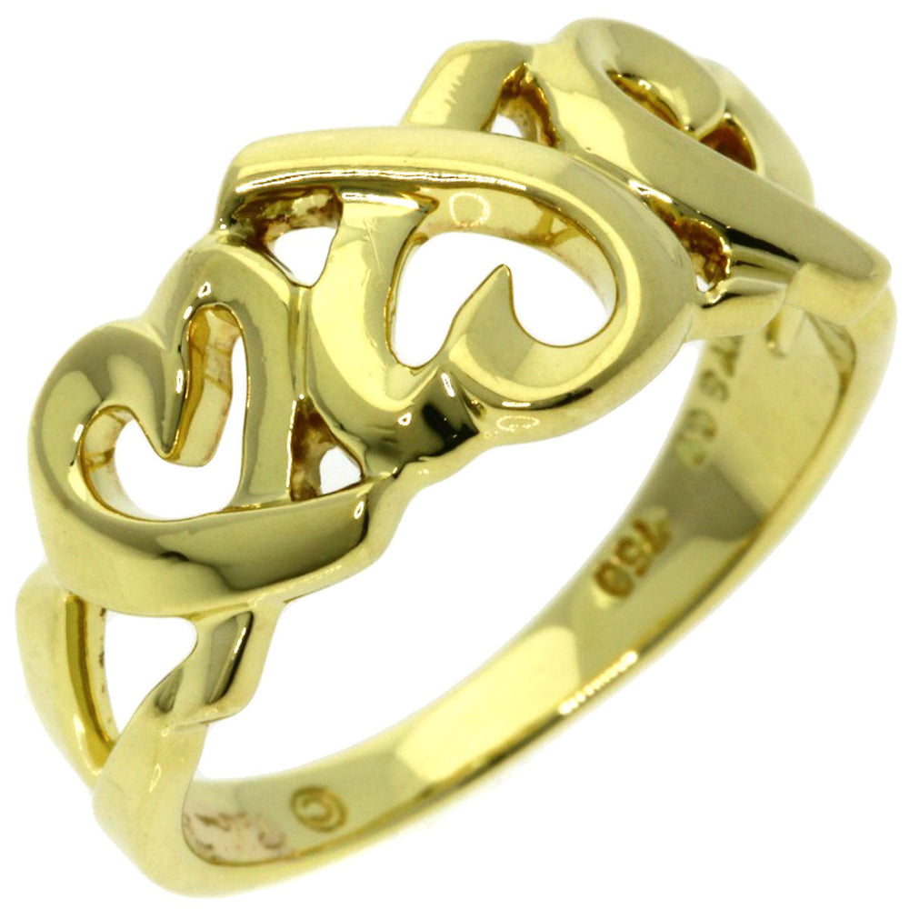 TIFFANY&Co. Ring 18K Yellow Gold gold Triple rubbing heart