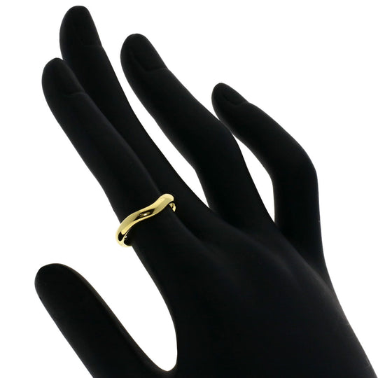 TIFFANY&Co. Ring 18K Yellow Gold gold Curved bundling Women Used Authentic
