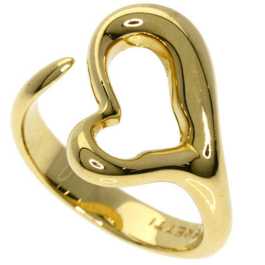 TIFFANY&Co. Ring 18K Yellow Gold gold Open heart Women Used Authentic
