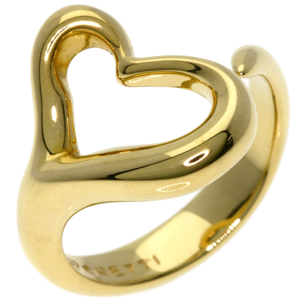 TIFFANY&Co. Ring 18K Yellow Gold gold Open heart Women Used Authentic