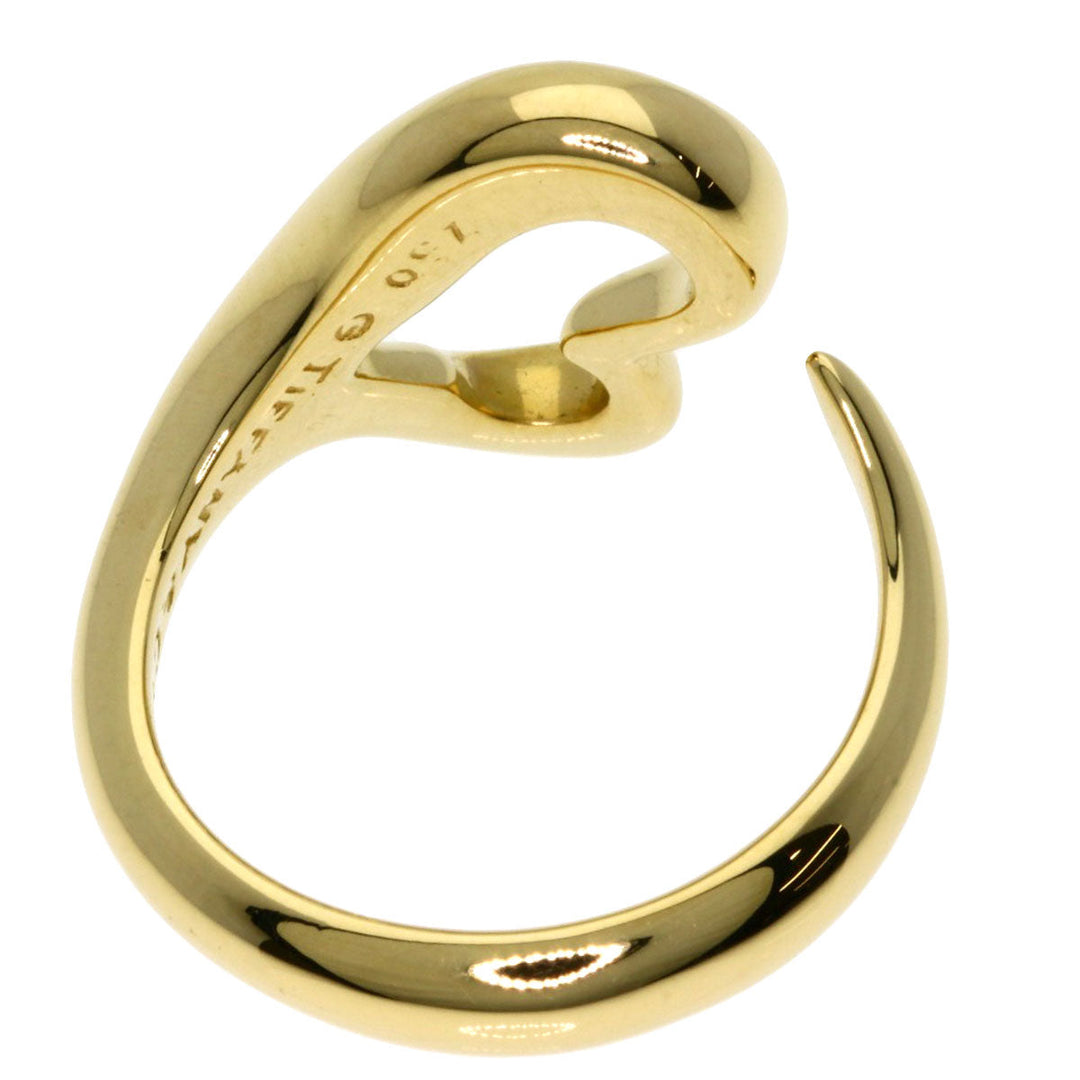 TIFFANY&Co. Ring 18K Yellow Gold gold Open heart Women Used Authentic