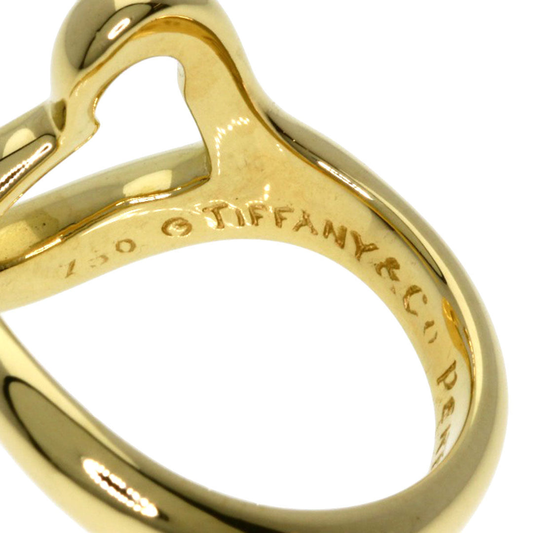 TIFFANY&Co. Ring 18K Yellow Gold gold Open heart Women Used Authentic
