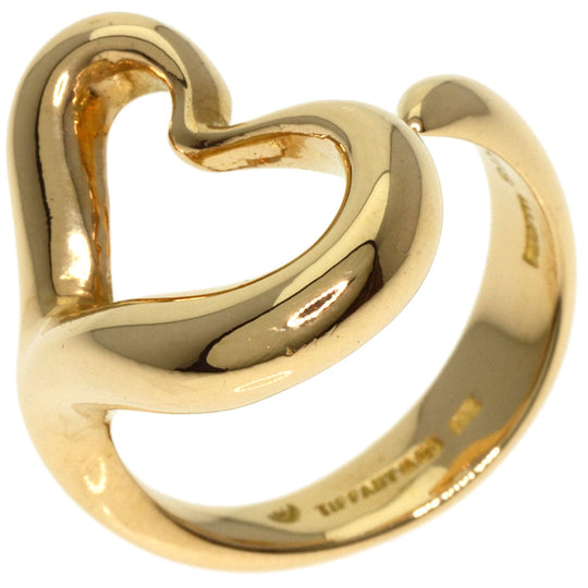 TIFFANY&Co. Ring 18K Yellow Gold gold Open heart Women Used Authentic
