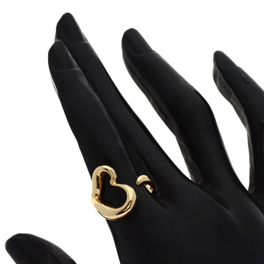 TIFFANY&Co. Ring 18K Yellow Gold gold Open heart Women Used Authentic