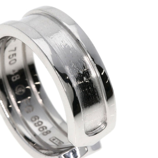 CARTIER Ring K18WG Silver C2 ring # 48 Women Used Authentic