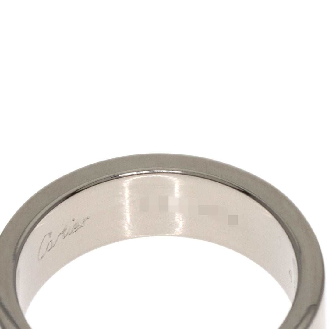 CARTIER Ring K18WG Silver Love Ring #48 Women Used Authentic