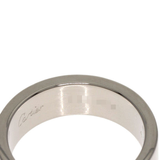 CARTIER Ring K18WG Silver Love Ring #48 Women Used Authentic