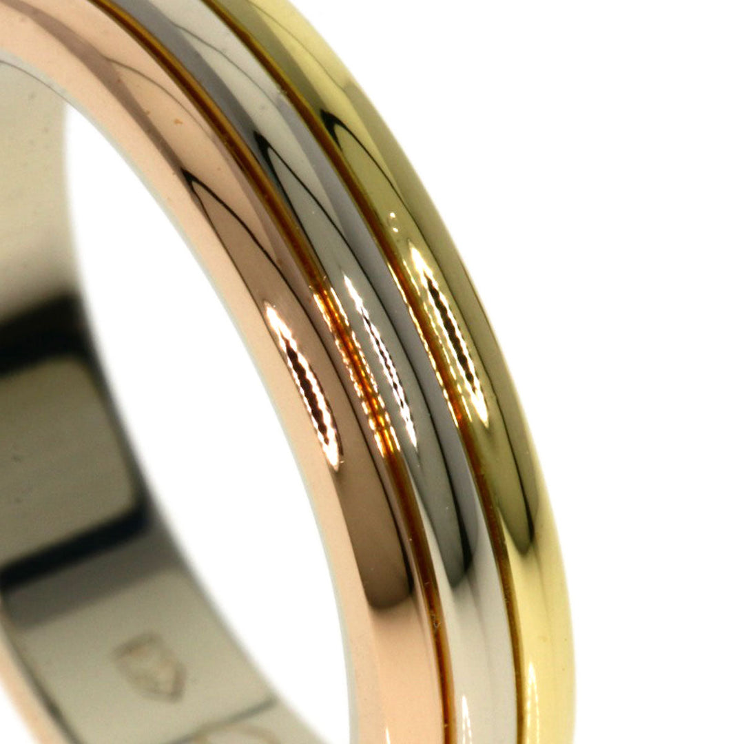 CARTIER Ring K18YG , K18PG , K18WG gold Three colors # 48 Women Used Authentic