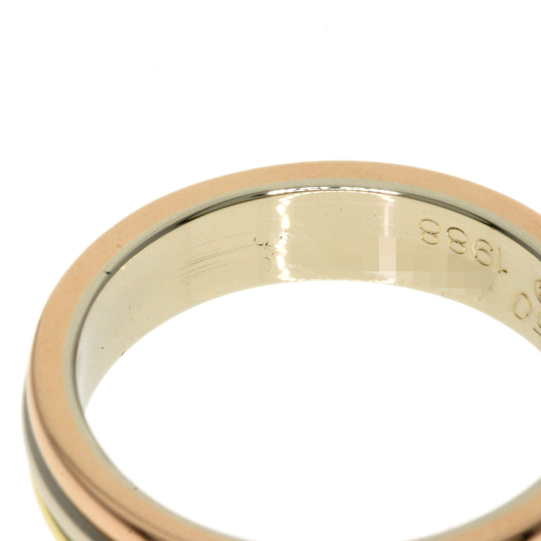 CARTIER Ring K18YG , K18PG , K18WG gold Three colors # 48 Women Used Authentic