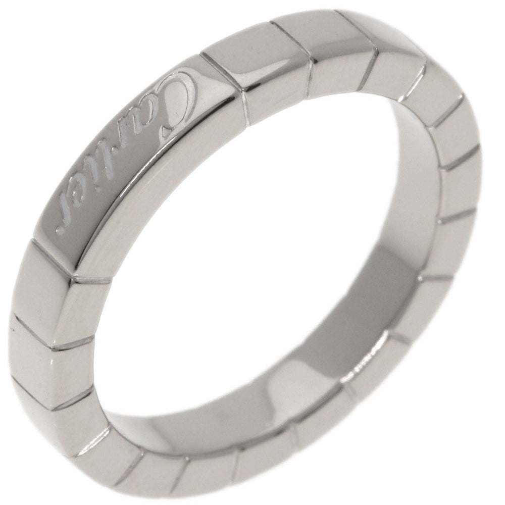 CARTIER Ring K18WG Silver Laniere # 49 Women Used Authentic
