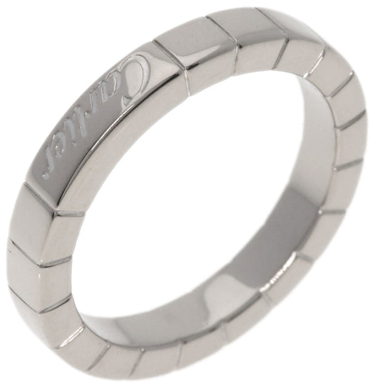 CARTIER Ring K18WG Silver Laniere # 49 Women Used Authentic