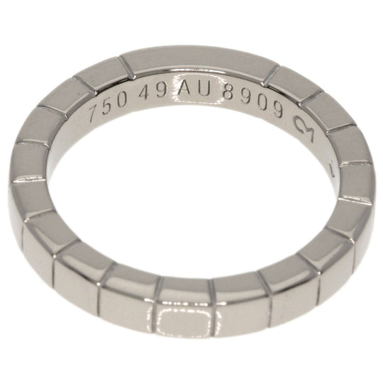 CARTIER Ring K18WG Silver Laniere # 49 Women Used Authentic
