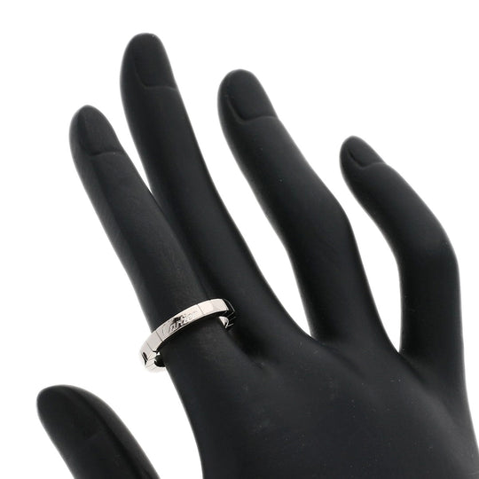 CARTIER Ring K18WG Silver Laniere # 49 Women Used Authentic