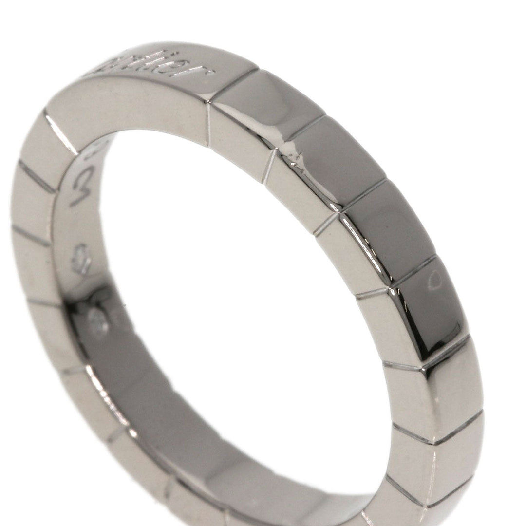 CARTIER Ring K18WG Silver Laniere # 49 Women Used Authentic
